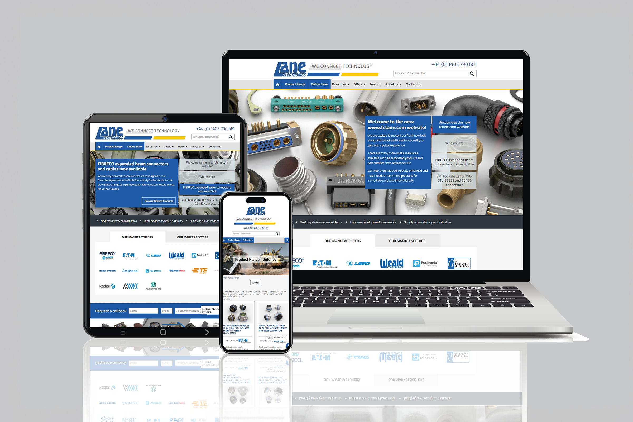 Lane Electronics go live with new Website