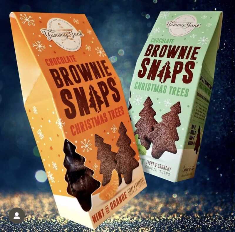 The Yummy Yank available in Christmas tree shapes and seasonal flavours