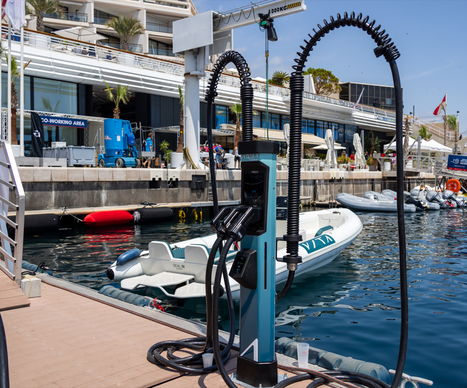Yacht Club de Monaco installs two Aqua superPower high-power marine charging systems