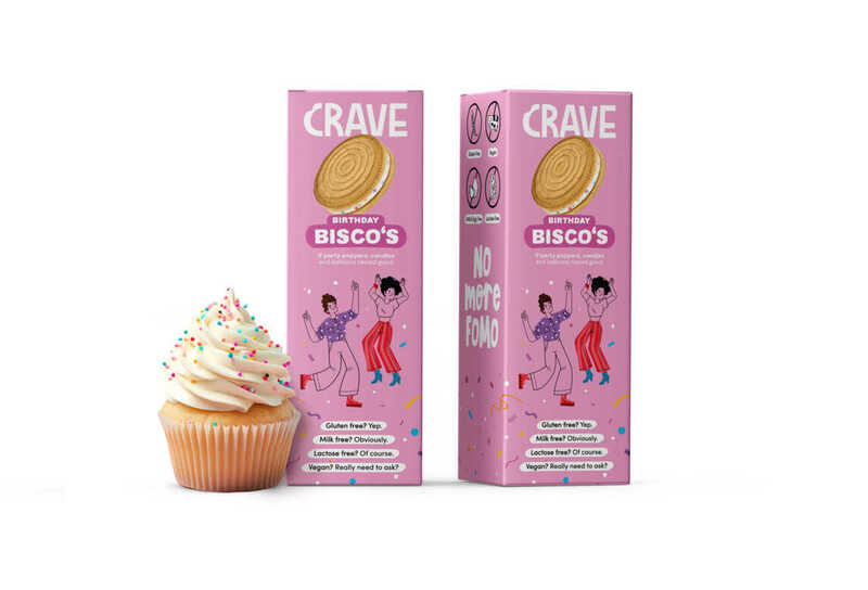 Crave introduces free-from twist on the dunkable cookie sandwich biscuit