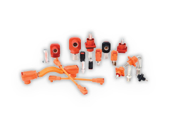 High-power connectors have current ratings from 70 A to 500A High-power connectors have current ratings from 70 A to 500A