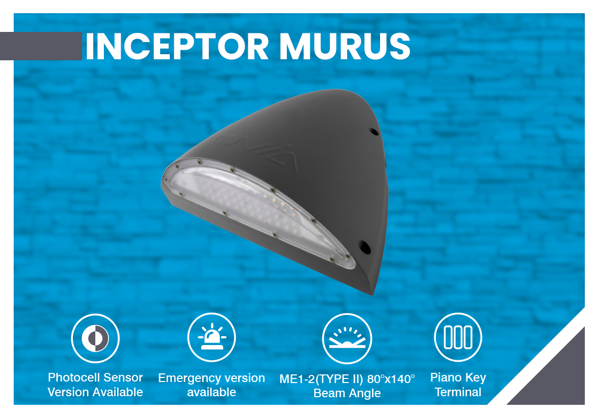 Ovia adds LED Wall Packs to its Floodlight range