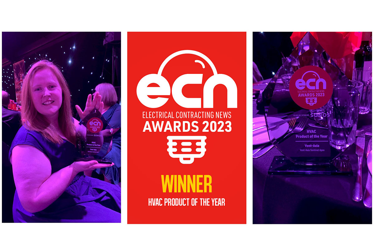 Vent-Axia’s Sentinel Apex wins second award