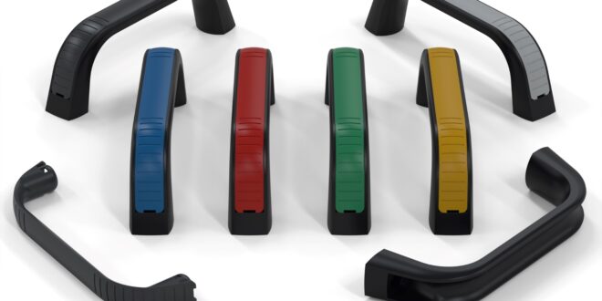 Coloured handles enhance ease of use for machines and industrial applications Coloured handles enhance ease of use for machines and industrial applications