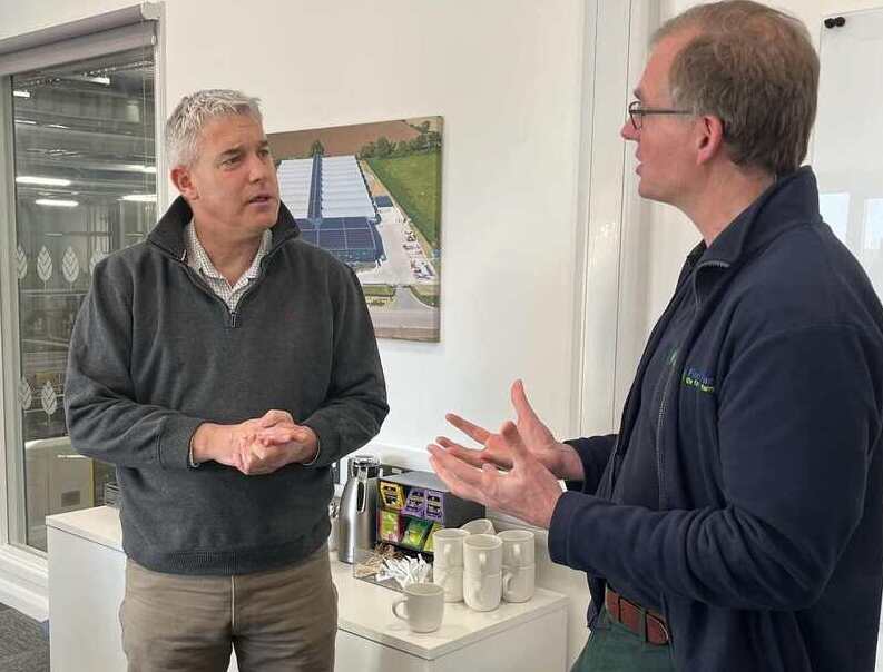 Fischer Farms showcases revolutionary food production overhaul to DEFRA Secretary