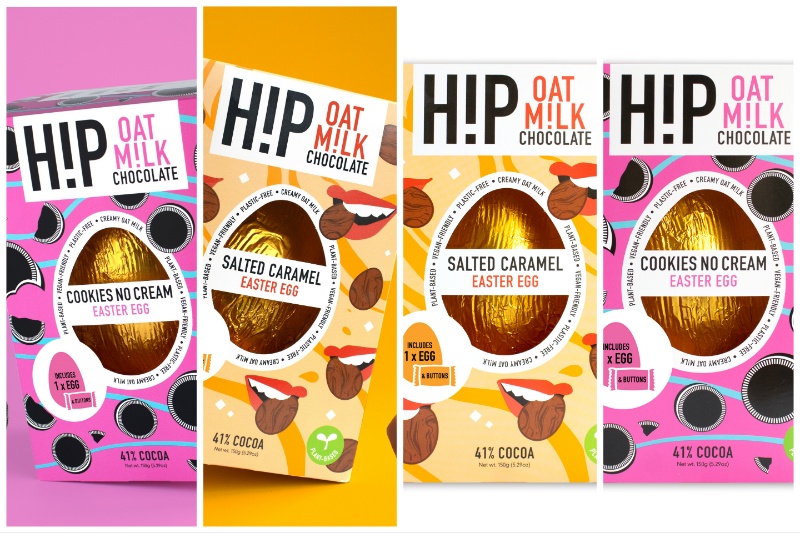 Easter 2024: H!P Chocolate tempts consumers with 50% larger egg and oat milk chocolate buttons