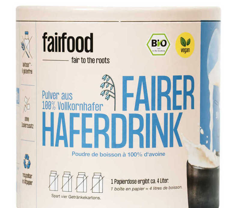 Fairfood partners with Sonoco to package powdered oat drink