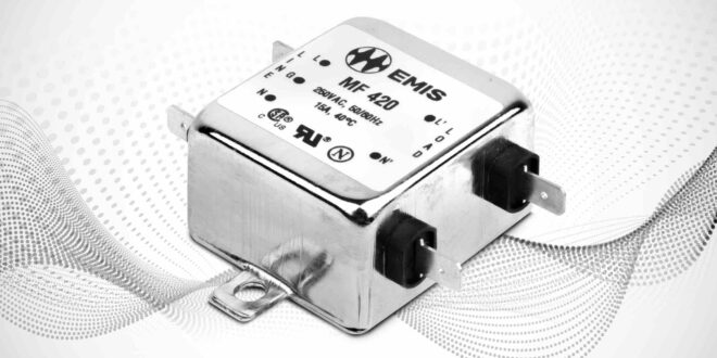 Single phase chassis mount EMI filters have compact form-factor