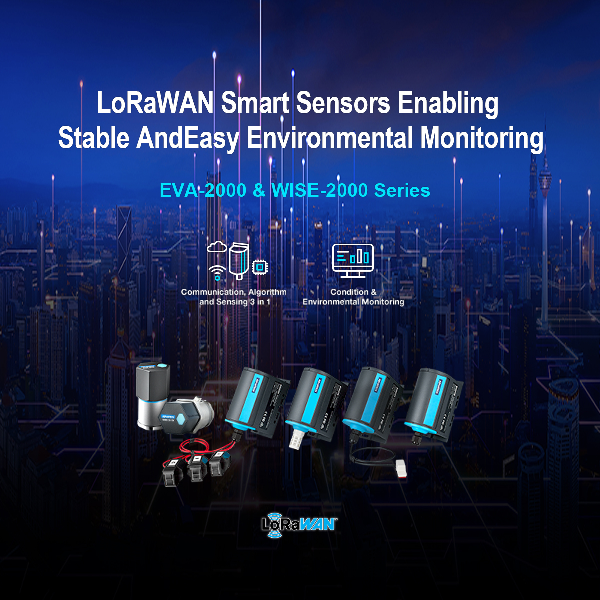Advantech Launches EVA-2000 Series Wireless LoRaWAN Technology Sensors for Precision Environmental Monitoring