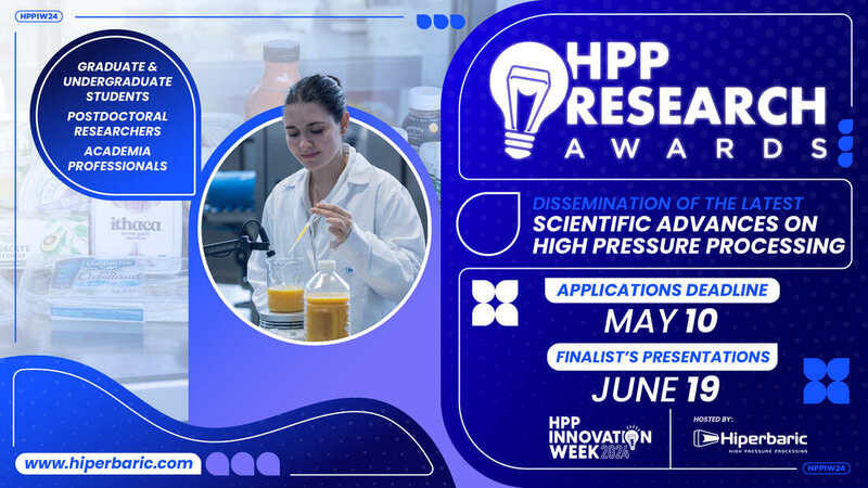 Hiperbaric launches HPP Research Awards to fuel HPP research and innovation Hiperbaric launches HPP Research Awards to fuel HPP research and innovation