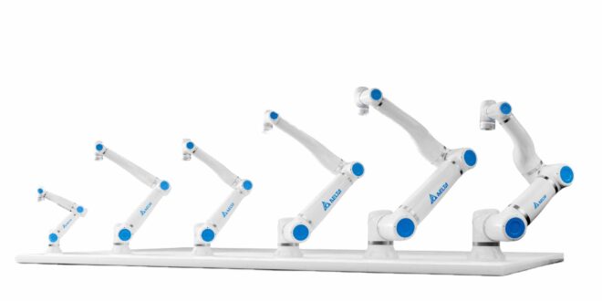 Cobots with payload capacities up to 30kg, reach spans up to 1800 mm