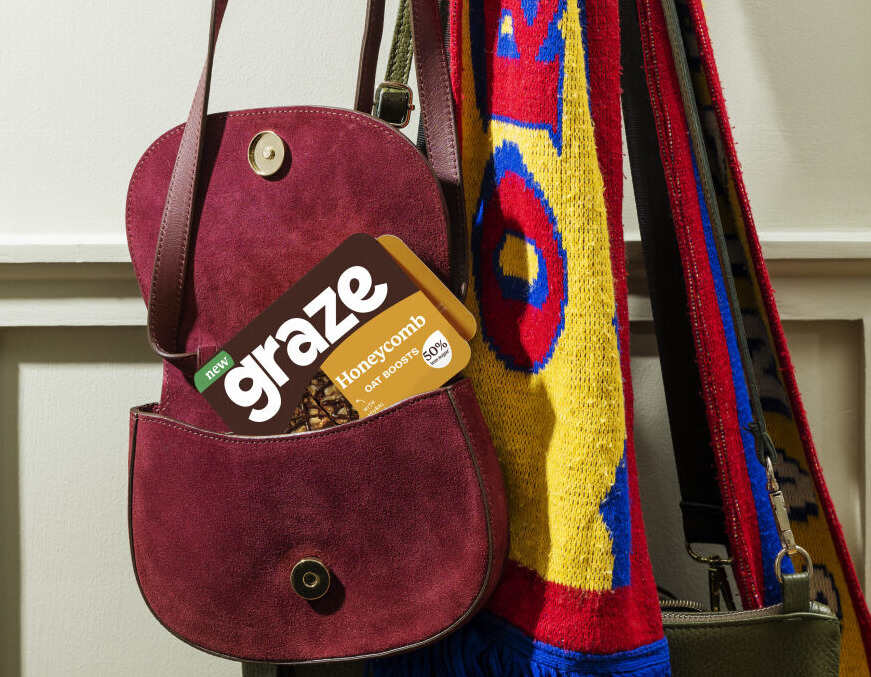 graze launches brand Snack Packs and Honeycomb Oat Boosts for on-the-go