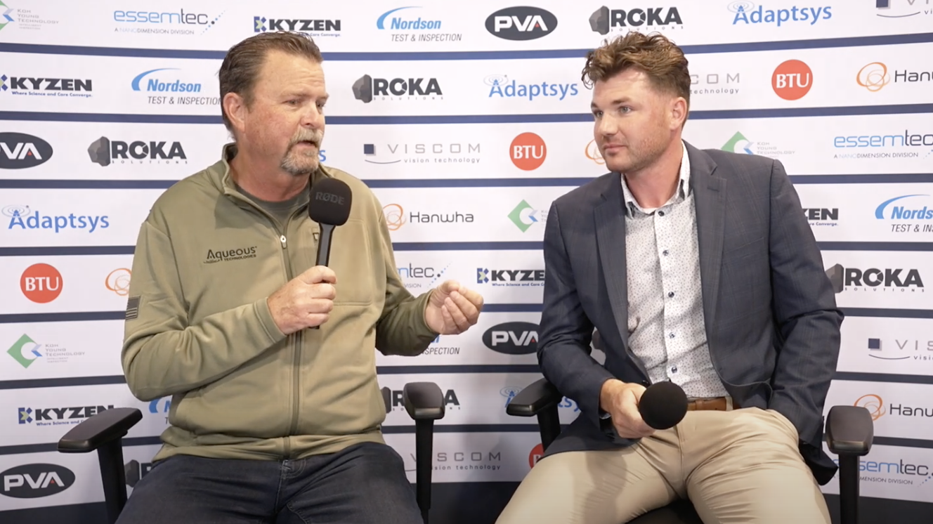 Mike Konrad from Aqueous Technologies at IPC Apex EXPO 2024