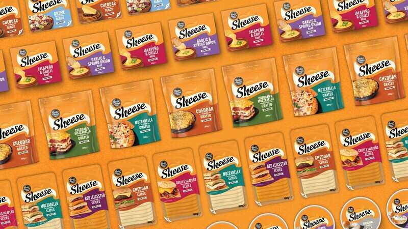 Vegan brand Sheese re-launches with major new look and improved recipe