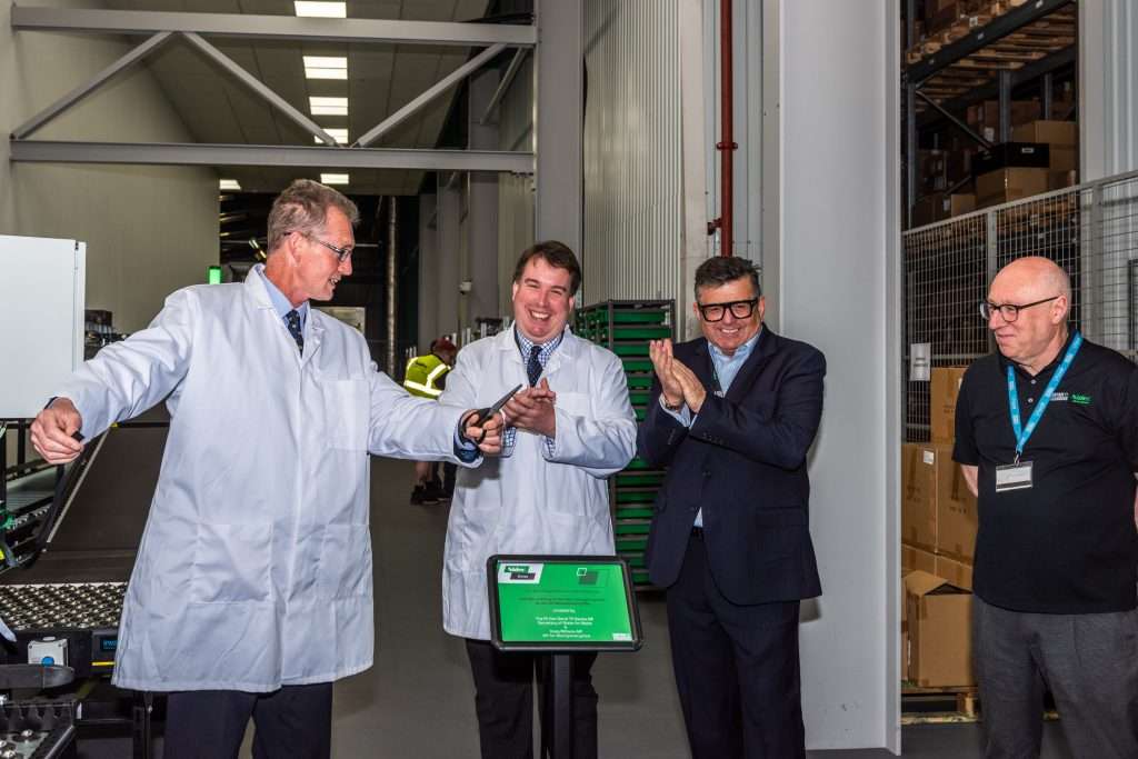 Secretary of State for Wales, David TC Davies visits Nidec Drives