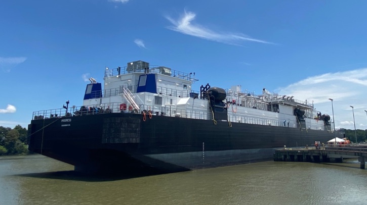Crowley accepts delivery of largest US-flagged bunker barge