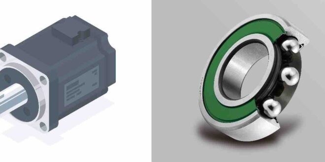 Low-particle-emission bearing for servomotors