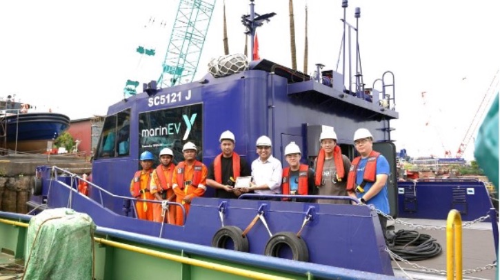 Singapore’s first fully electric cargo vessel starts commercial trials