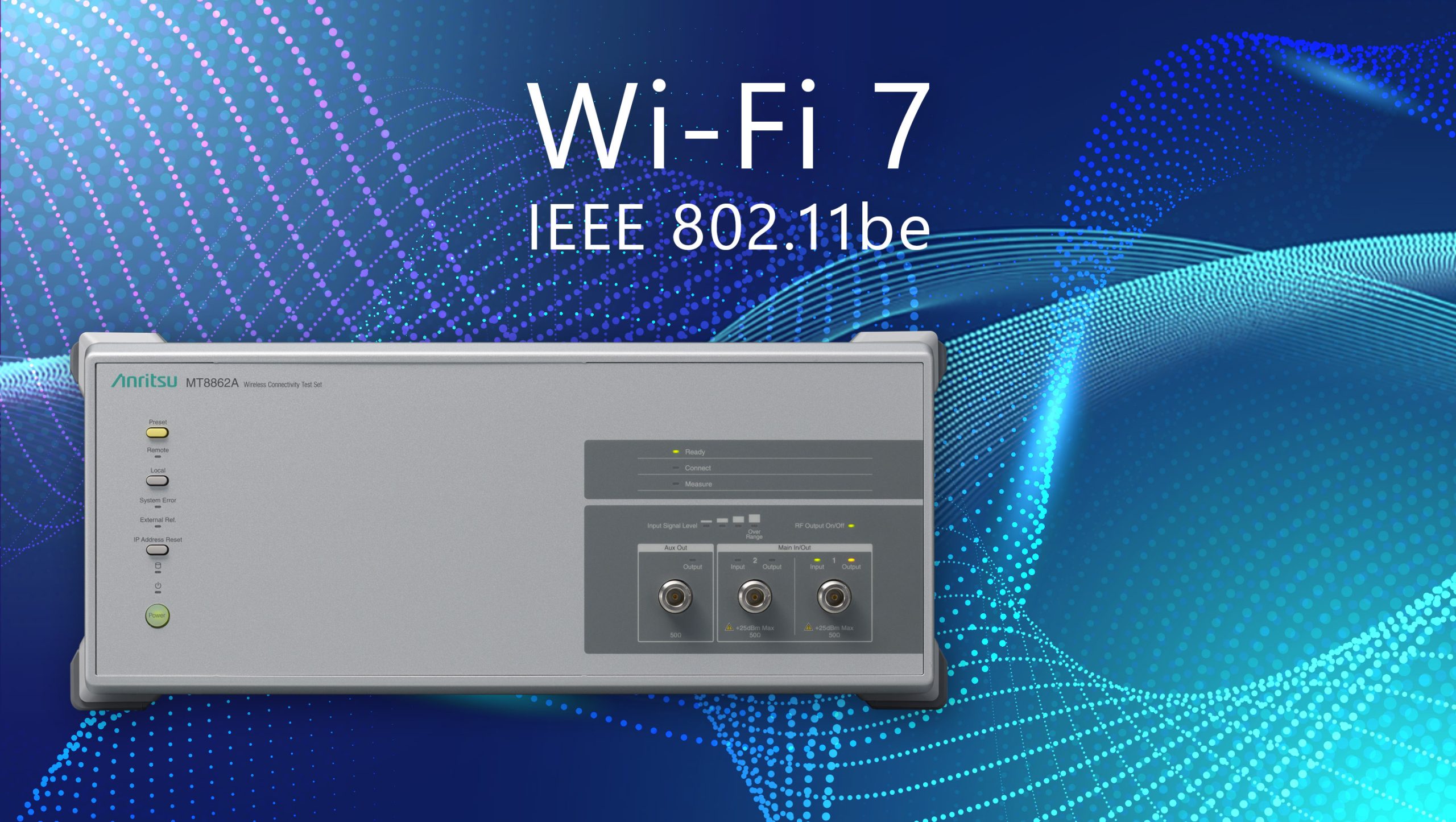 Anritsu Enhances WLAN Tester to Support Wi-Fi 7 2×2 MIMO