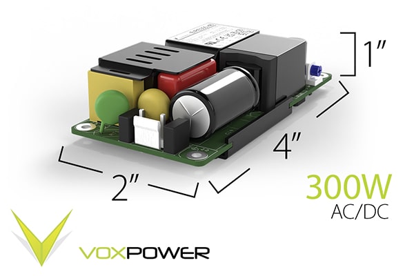 Vox Power Ltd – New Release EIRE300 Open Frame AC-DC Power Series