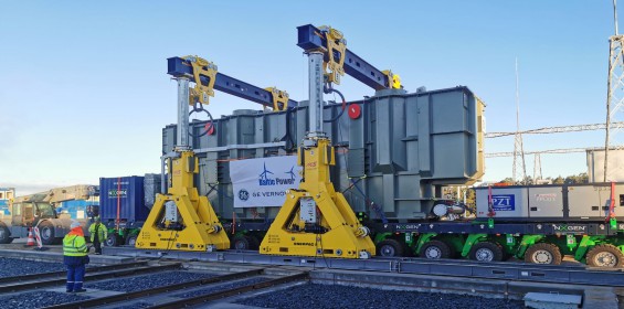 MS Industry offshore wind transformers installation with Enerpac SBL1100 gantry