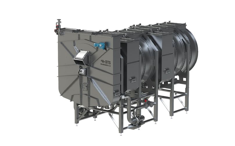 Upgraded DTS screw blanchers offer lower maintenance costs and less product breakage