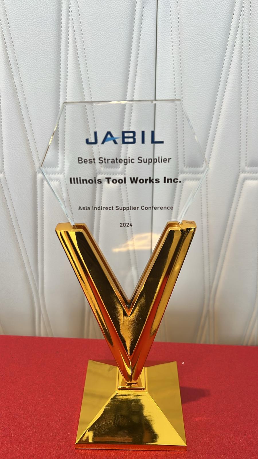 ITW EAE Receives 2024 Jabil Strategic Supplier Award - Industrial News