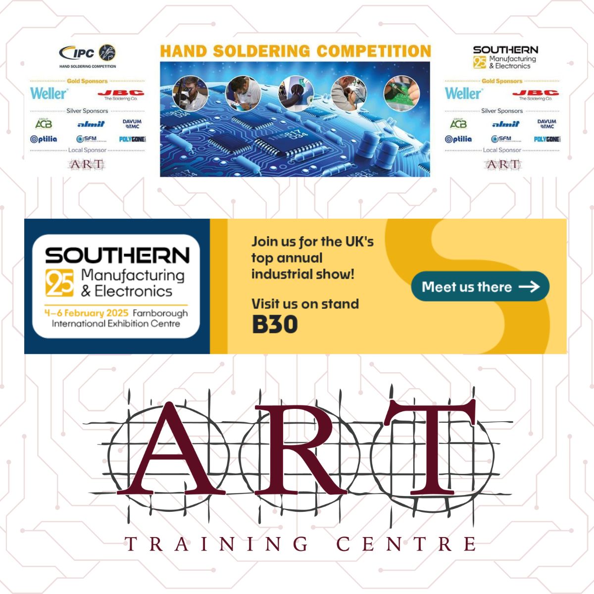 A.R.T. electronics training expertise on show at Southern Manufacturing & Electronics
