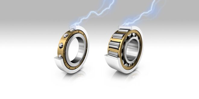 Bearings with optimised coating for improved protection against current passage