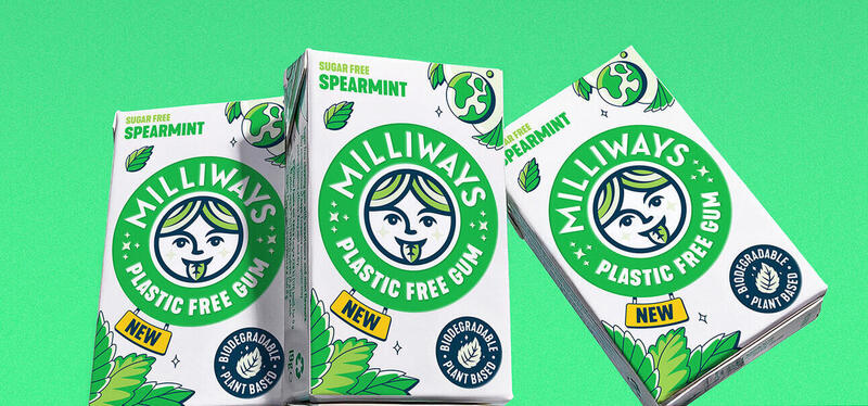 Milliways Plastic Free Gum launches a brand-new spearmint taste in the UK
