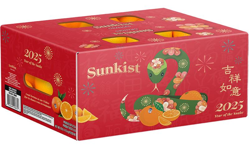 Sunkist offers special Year of the Snake citrus packaging