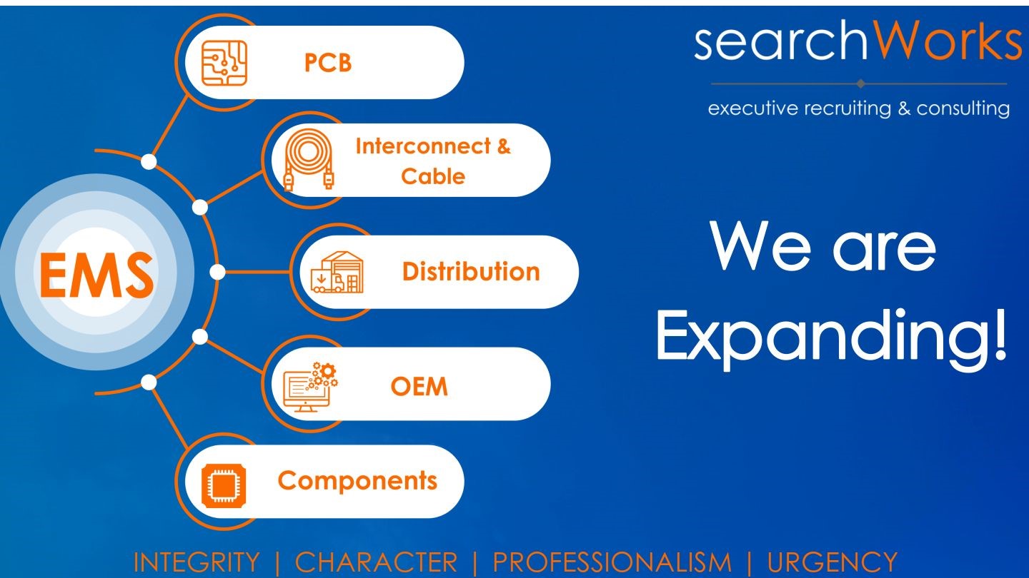 The SearchWorks Group Expands Recruiting Services into Adjacent Electronics Markets in the EMS Industry