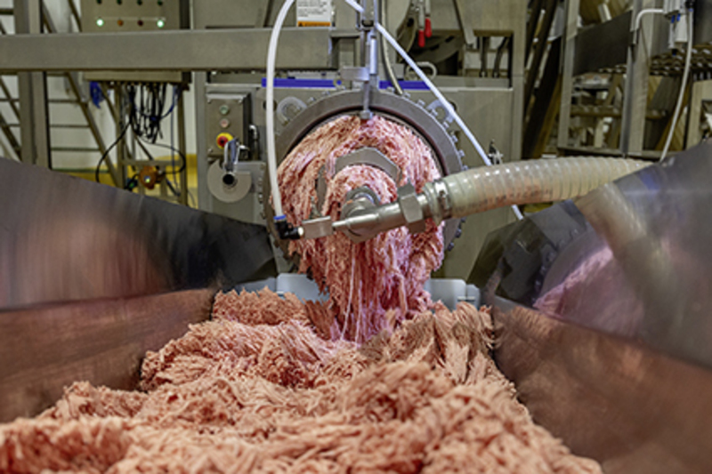 Provisur’s inline reclaim system helps processors get more meat out of their grind operation