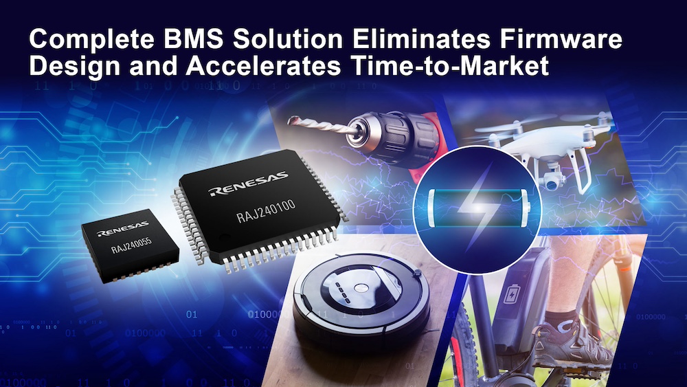 Renesas Unveils Complete Lithium-Ion Battery Management Platform with Pre-Validated Firmware