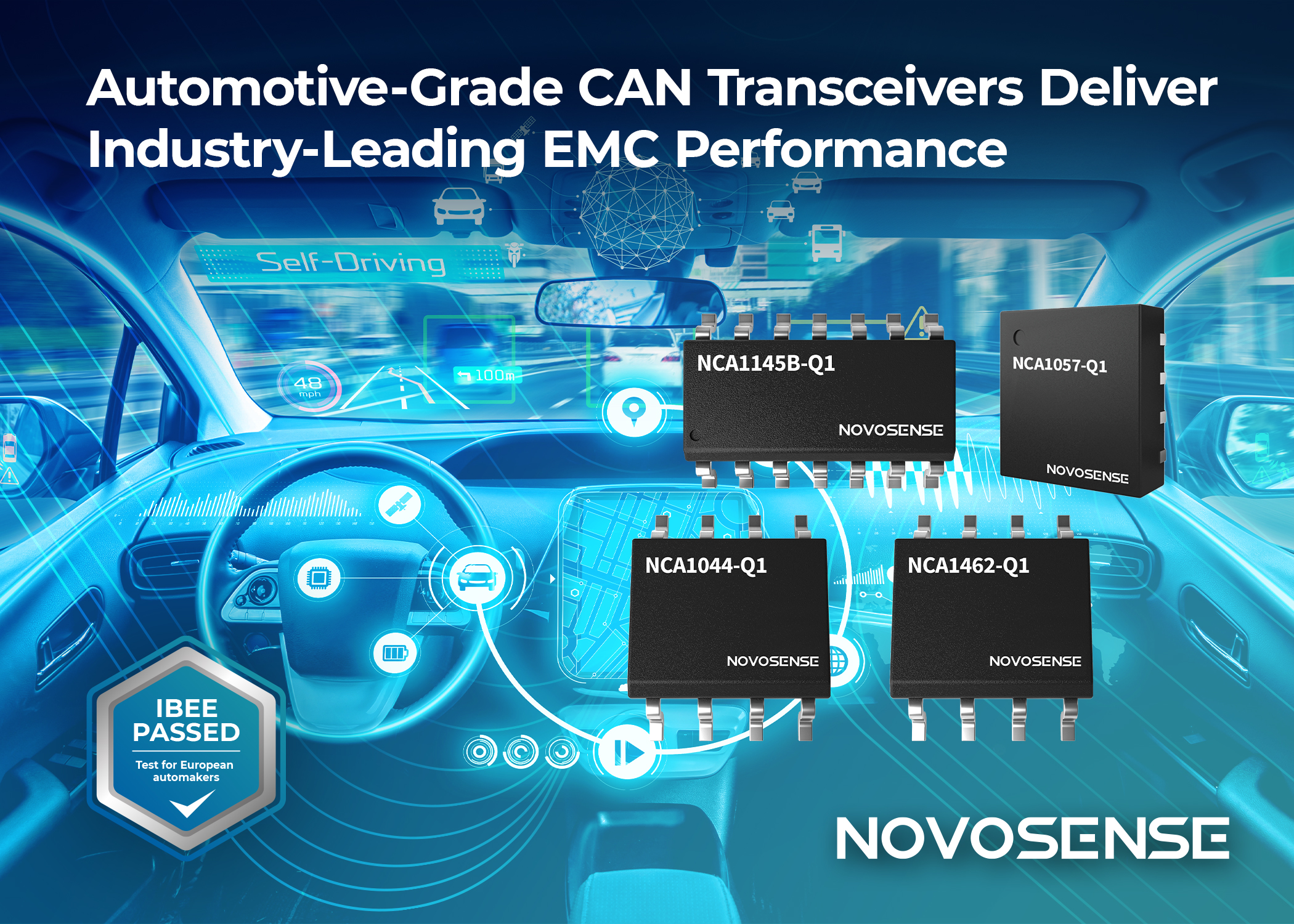 NOVOSENSE Adds EMC-Compliant CAN Transceivers and Motor Driver to Automotive Body Control Portfolio