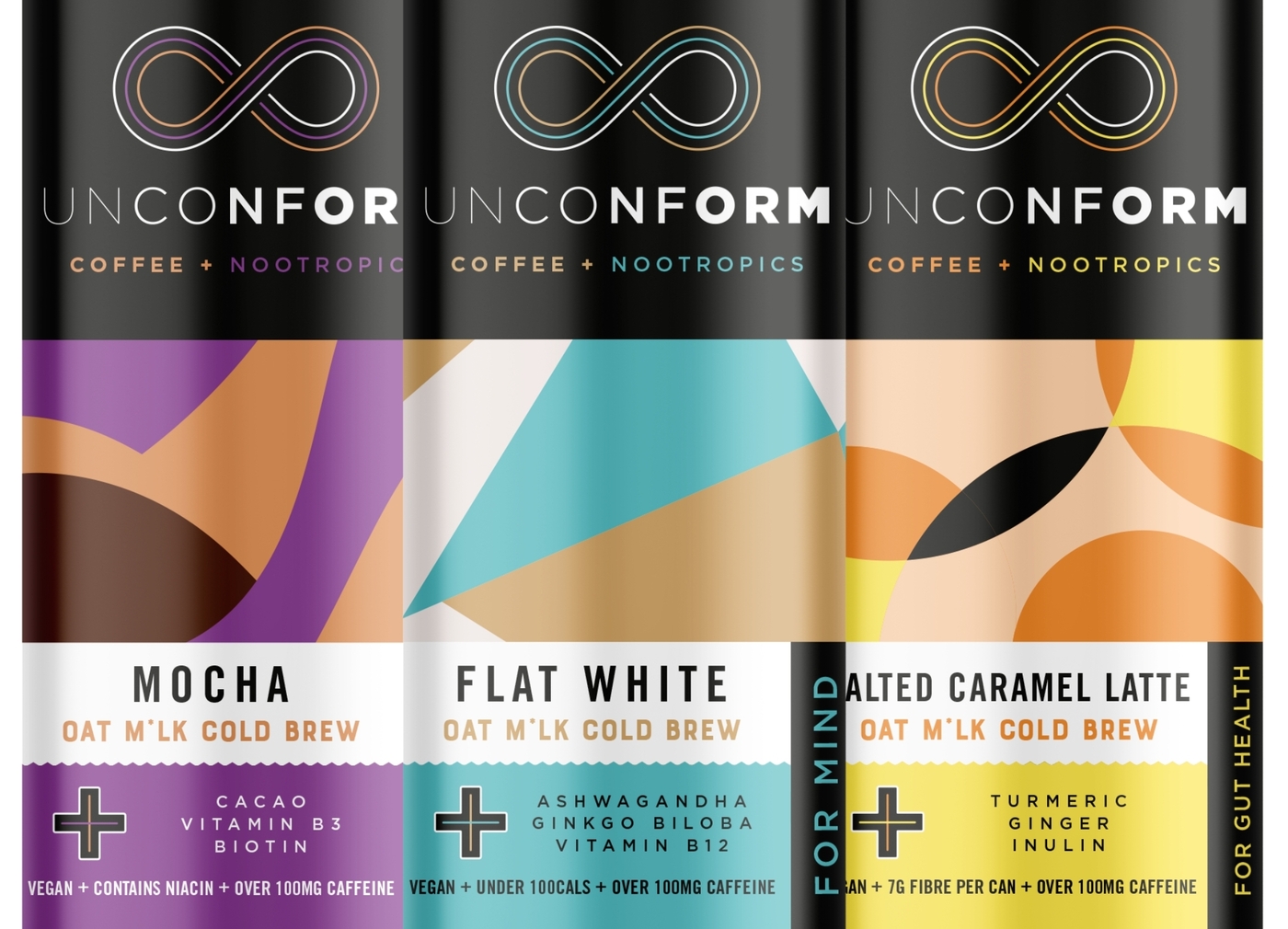 Unconform launces three cold brew coffees with nootropic upsides