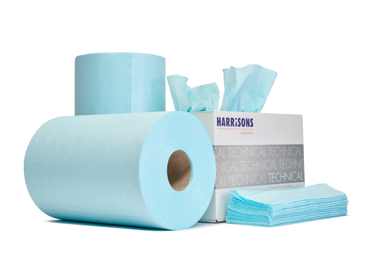 Harrisons launches The Industrial Range of High Performance Nonwoven Wipes