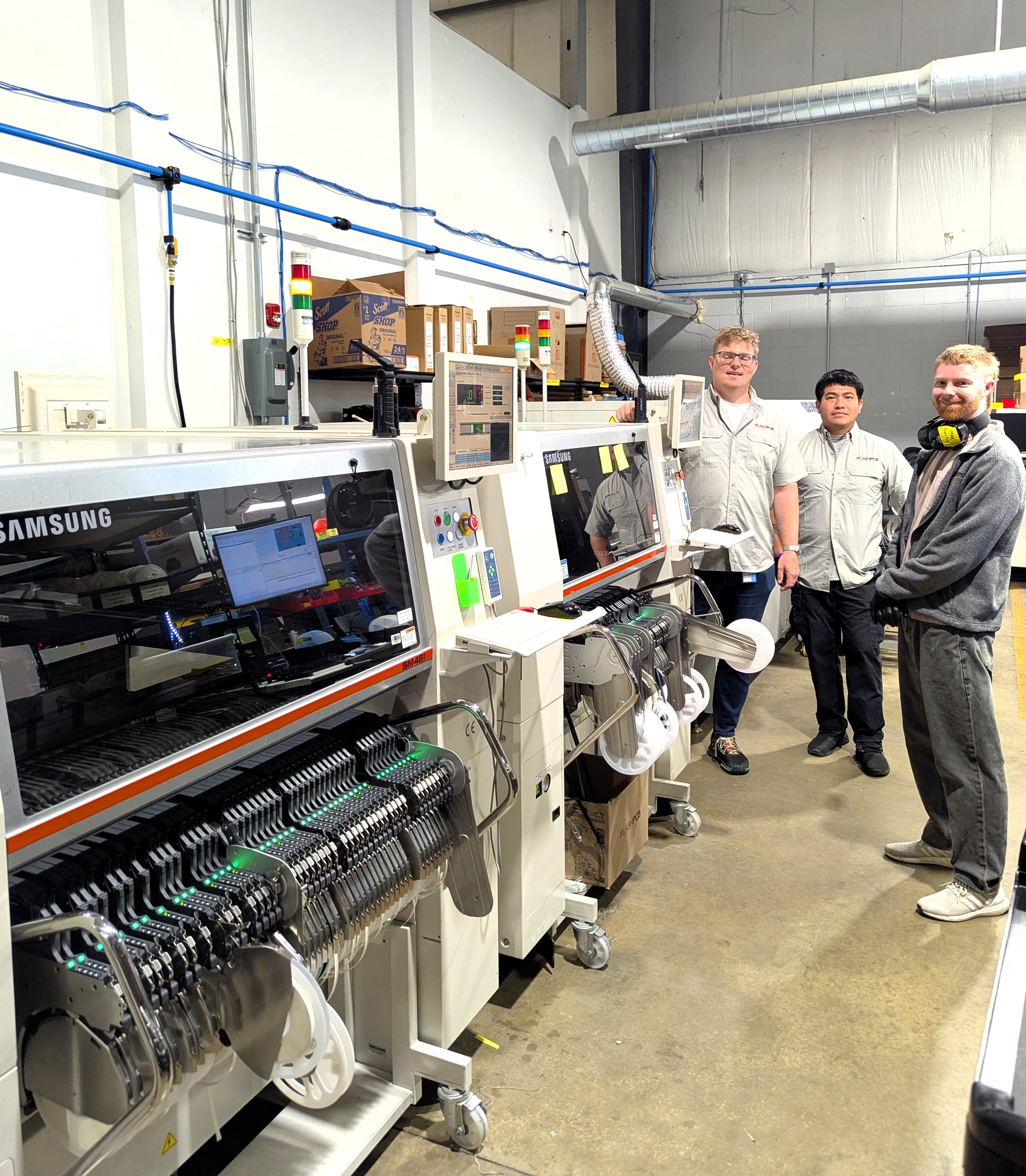 FlashPCB Expands High-Speed Production Capabilities with New Hanwha SMT Equipment