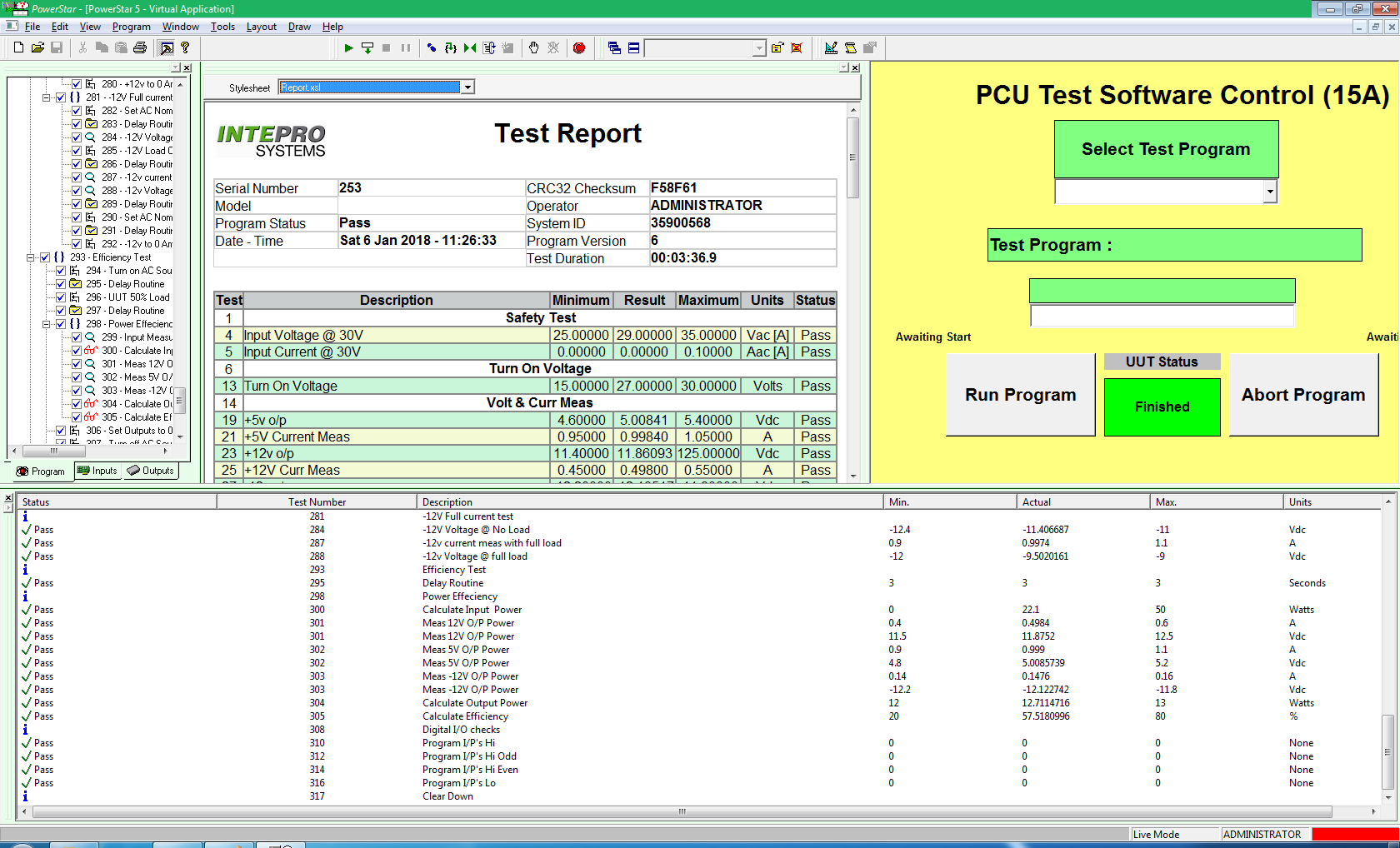 INTEPRO SYSTEMS enhances “Program without Coding” PowerStar 6 Power Test Executive