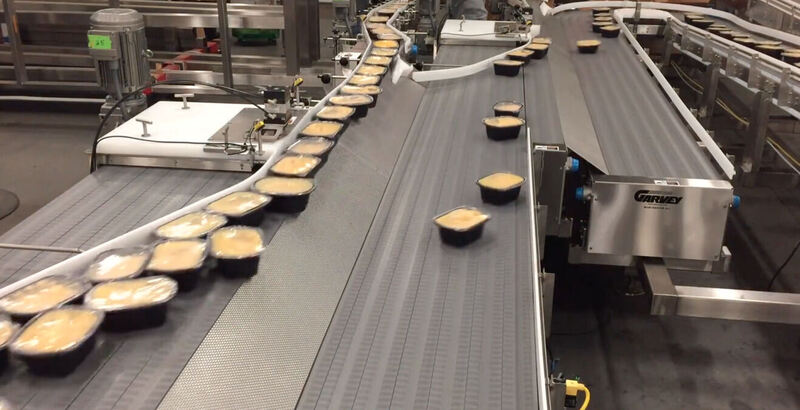 Garvey’s 3D Infinity Accumulation Table streamlines frozen food production
