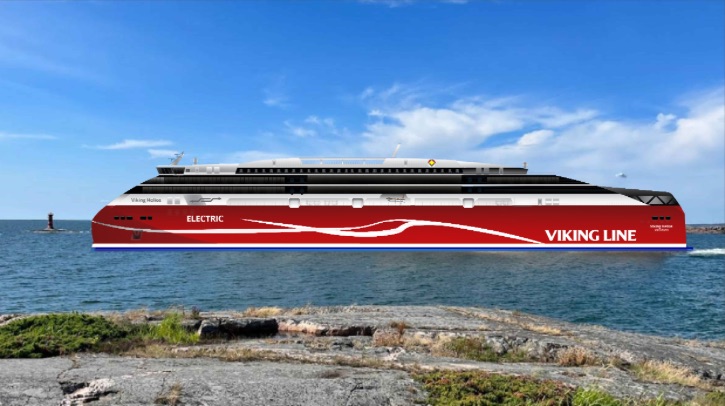 Viking Line reveals concept design for world’s largest electric passenger-car ferry