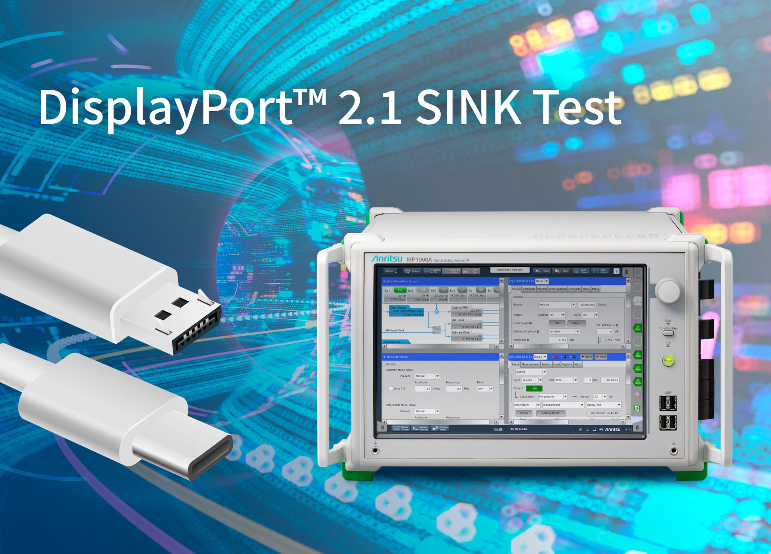 Anritsu Gains Certification for Latest DisplayPortTM 2.1 Video Interface Standard Testing Solution
