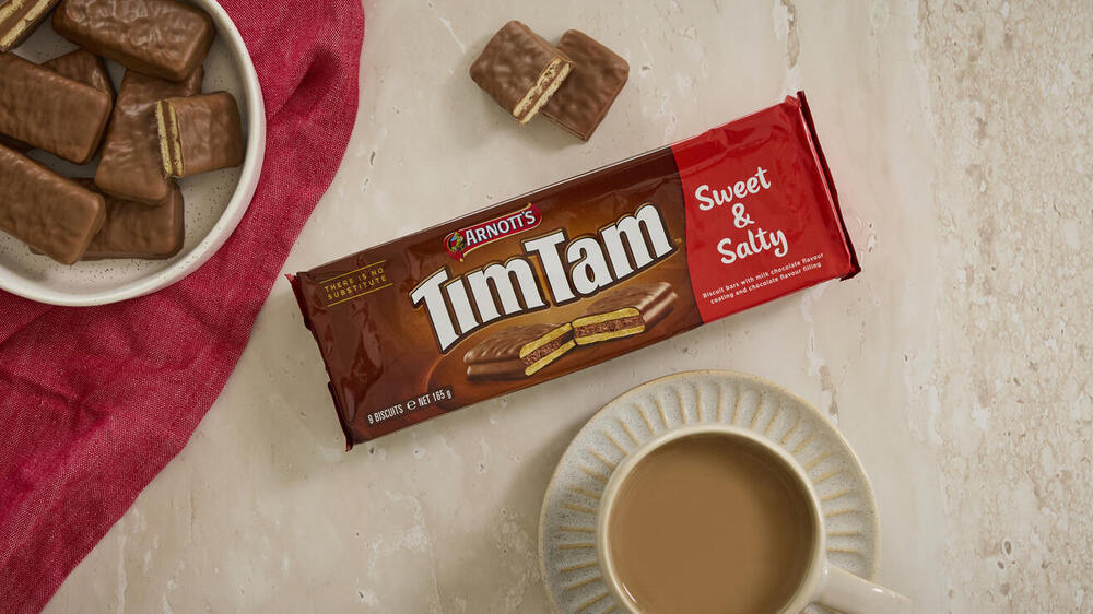Australia’s iconic chocolatey biscuit maker satisfies sweet and salty cravings