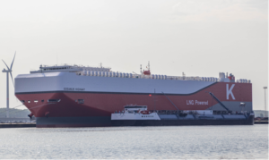 K Line begins using bio-LNG fuel for car carrier