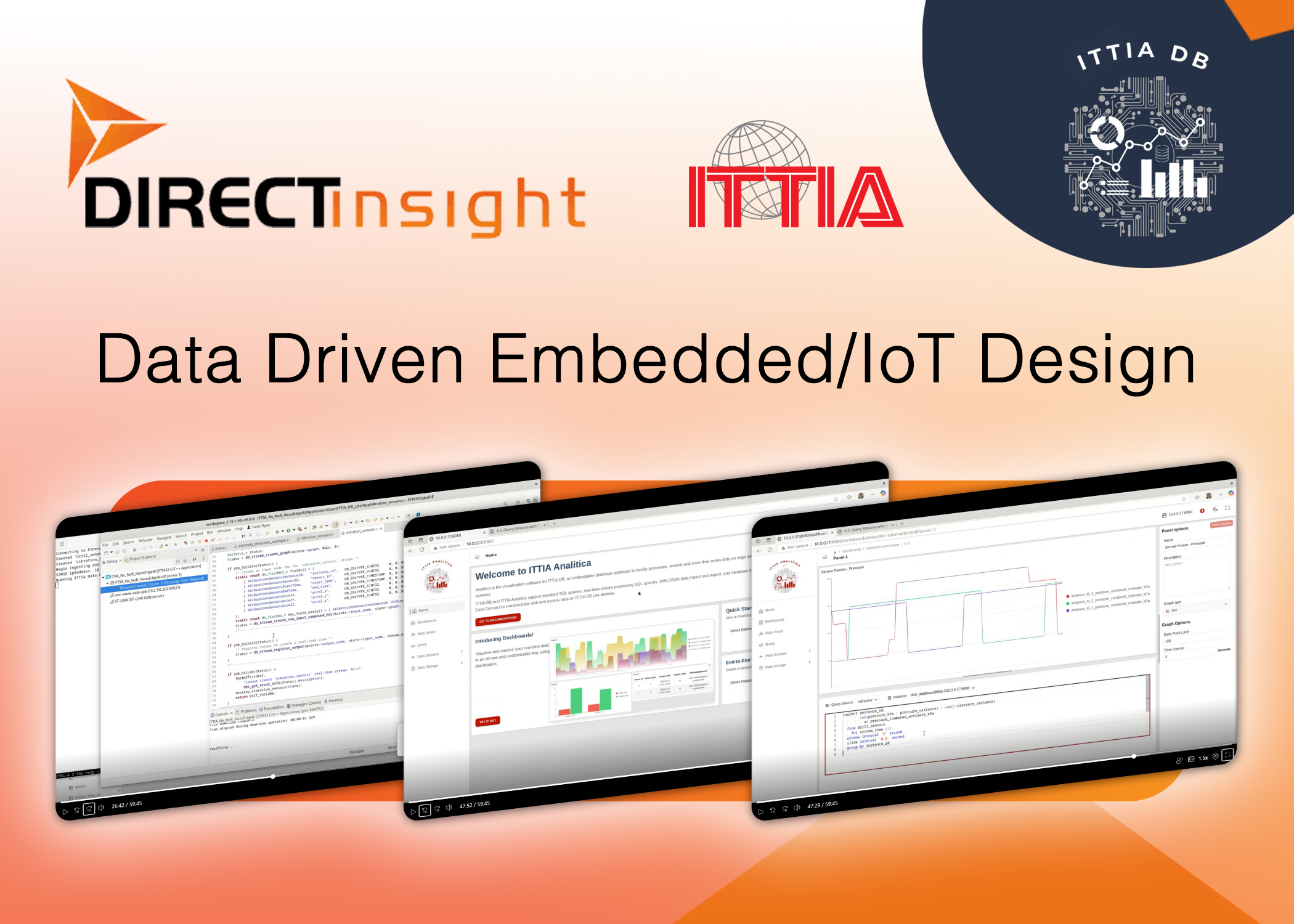 Learn how to handle dynamic sensor data in your embedded IoT application with free training webinar from Direct Insight & ITTIA