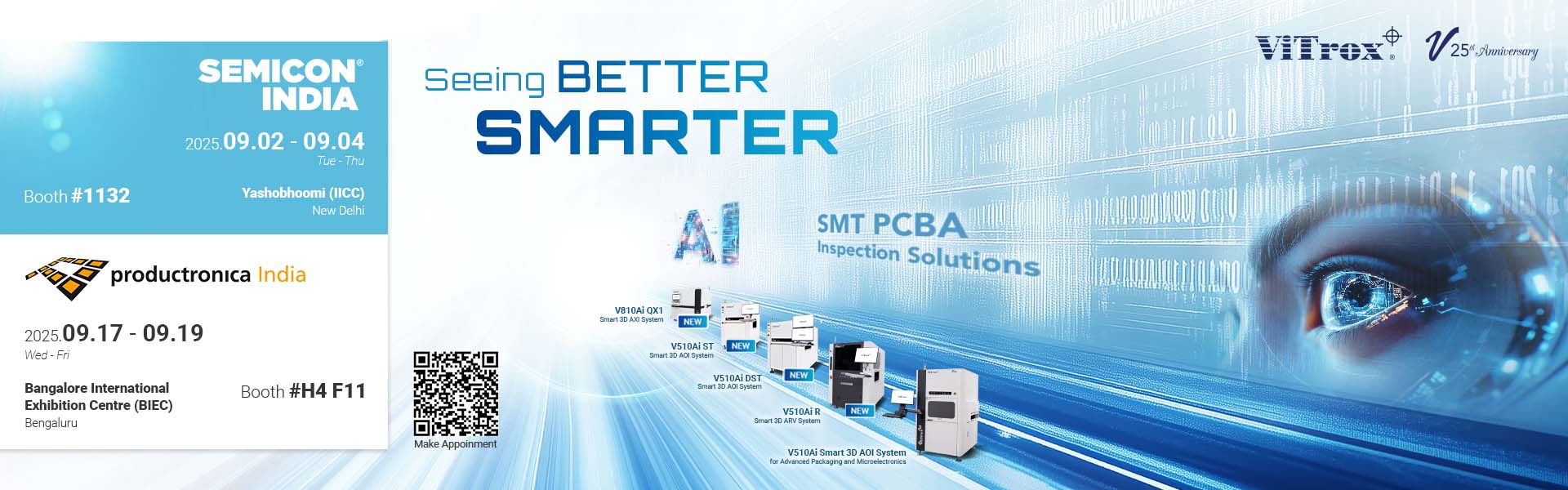 ViTrox Partners with Maxim SMT to Present AI-Powered Vision Inspection Solutions at SEMICON India and Productronica India 2025