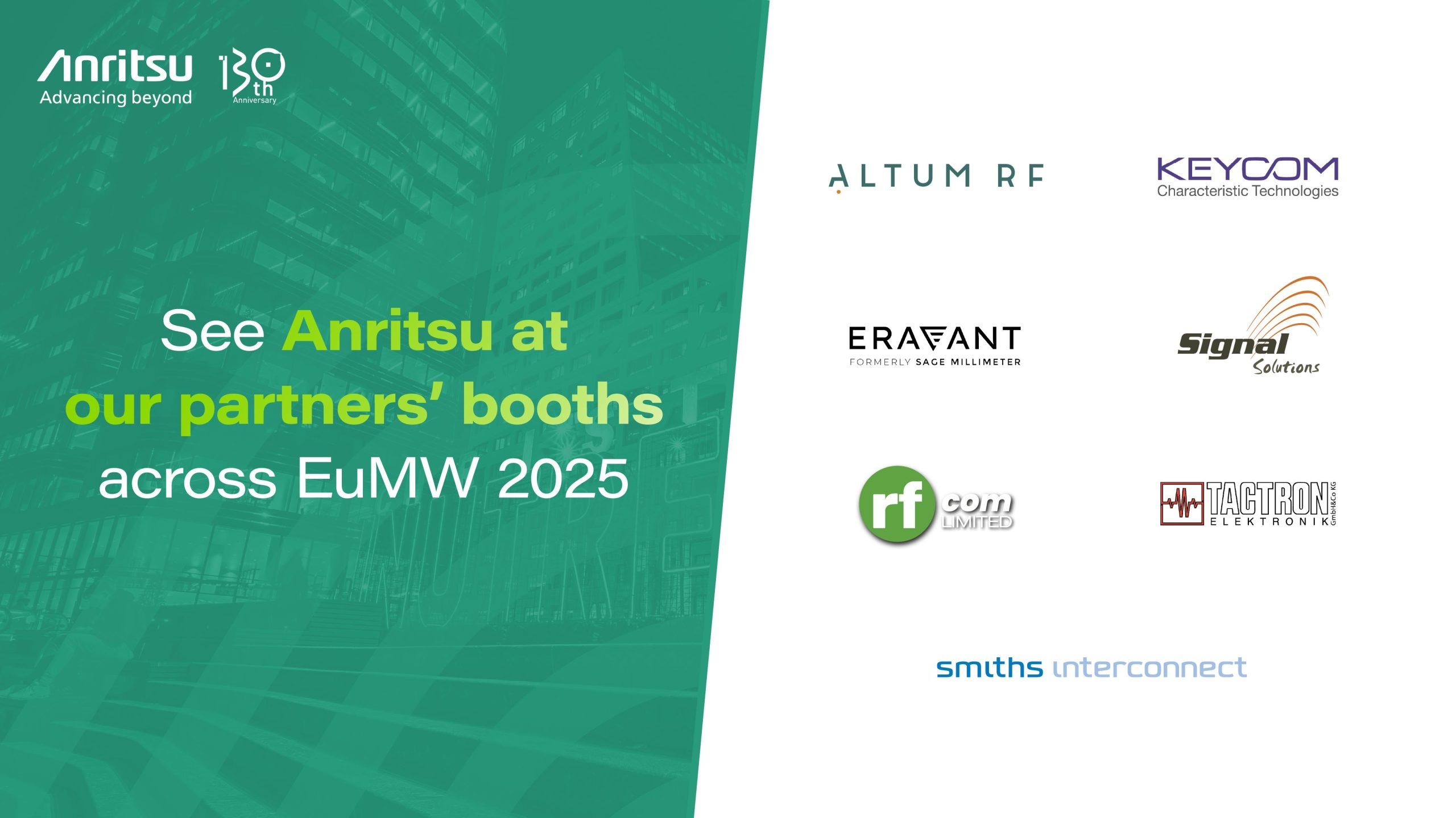 Anritsu to Showcase Trusted Tools for High-Frequency Design at EuMW 2025