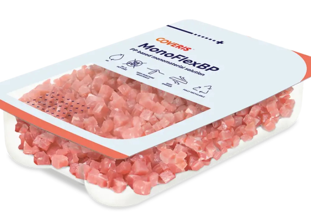 Coveris develops next-generation monomaterial tray for refrigerated goods