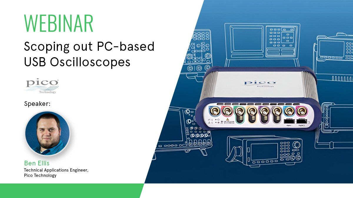 element14 Community hosts webinar on PC-based USB oscilloscopes