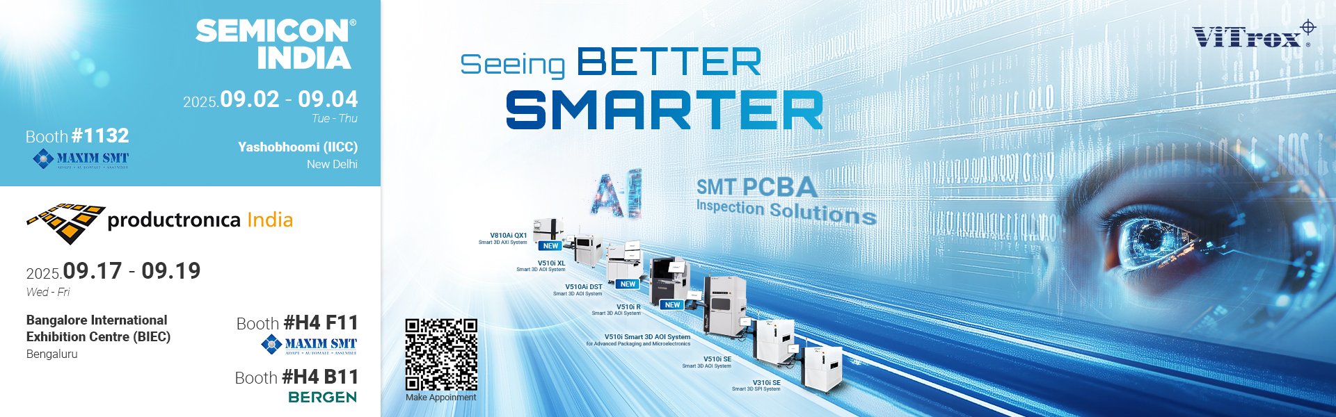 ViTrox Partners with Esteemed Partners to Present AI-Powered Vision Inspection Solutions at SEMICON India and Productronica India 2025